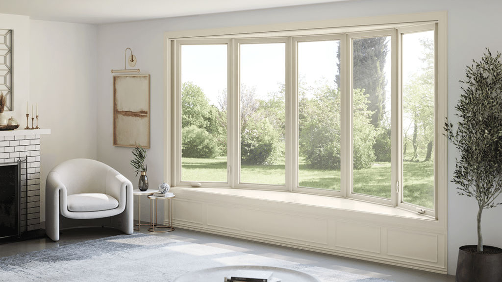 Here is a Preservation bow window. It's a bow window because all windows are the same size. Bay windows are also available.